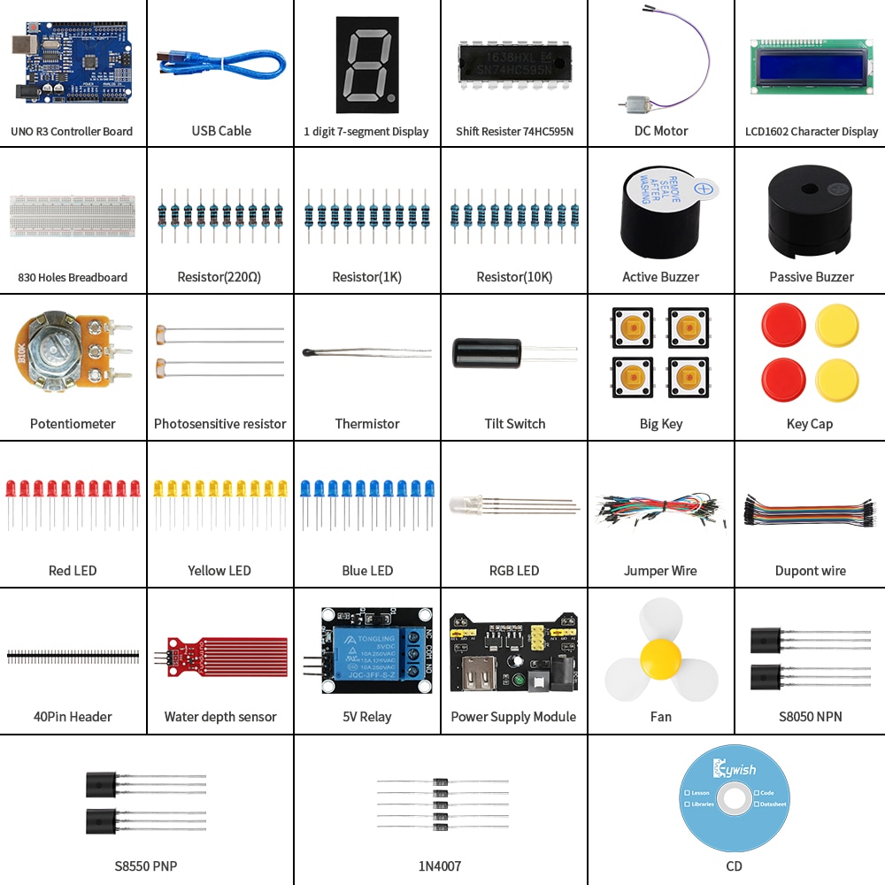 Keyestudio Upgraded Complete IOT Starter Kit For Arduino Starter Kit DIY  Scratch Graphical Programming Electronics Kit 32Project