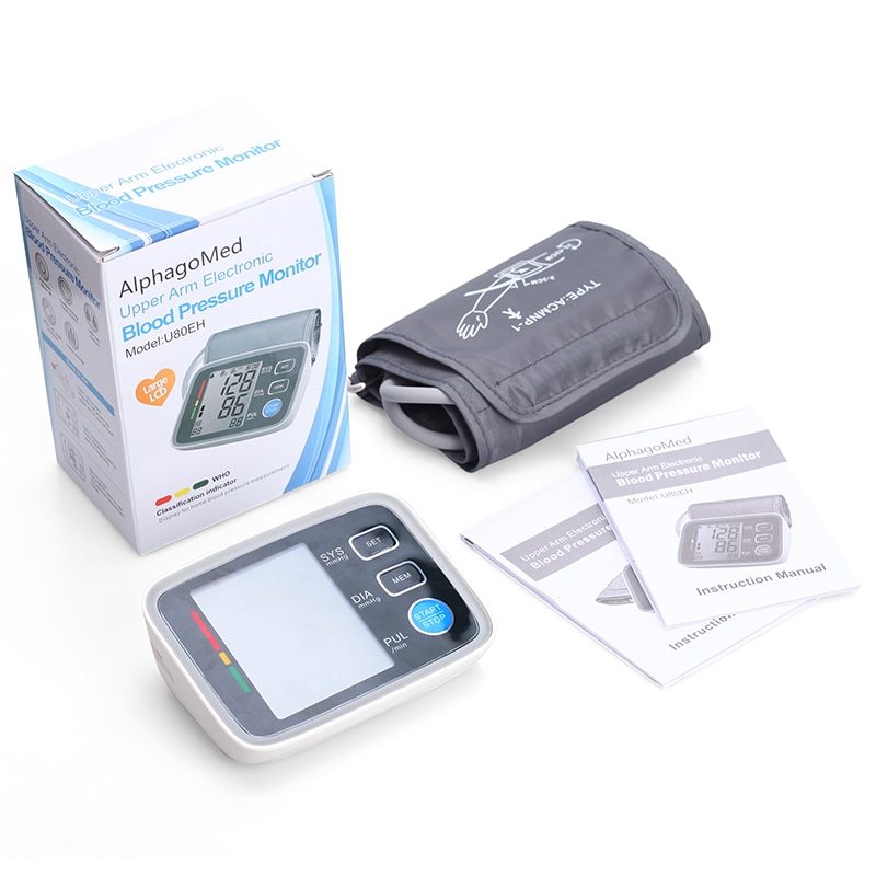 Upper Arm Blood Pressure Monitor Bluetooth-compatible Automatic Tonometer Blood Sphygmomanometer Pulse Heart Beat Rate Meter